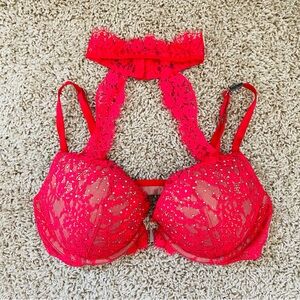 Victoria’s Secret Pink Push Up Very Sexy Bra NEW 34C